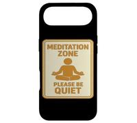 Meditation Zone - Panneau « Please Be Quiet » Coque pour iPhone Air