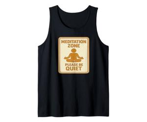Meditation Zone - Panneau « Please Be Quiet » Débardeur