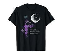 Méditations de Yoga Mandala Graphique de Lune d'hippocampe T-Shirt Graphique avec Valeur