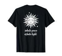 Méditations Esotérisme Soleil Visage Inhale Peace Yoga T-Shirt