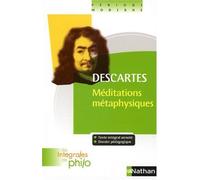Méditations métaphysiques de Descartes. René (2009) Broché