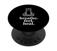 Méditer la Respiration des Chats se Sentir guérir la PopSockets PopGrip Adhésif