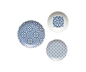 Mediterranean blue SET D'ASSIETTES POUR 6 'LE MAIOLICHE' "TIFFANY"