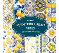 Mediterranean Lemon Scrapbook Paper Pad 8.5x8.5: 20 Double-Sided Coastal Designs for Scrapbooking, Junk Journaling & Card Making: Amalfi Summer ... Patterns for Crafts, Decoupage & Photo Album