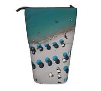 Mediterranean Summer Trousse à crayons rétractable verticale pour adulte