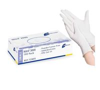 Meditrade 1280S Nitril 3000 Lot de 100 gants en nitrile jetables Taille S