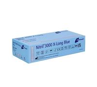Meditrade 1282 m Extra long nitrile Gants jetables Bleu (lot de 1 x 100)