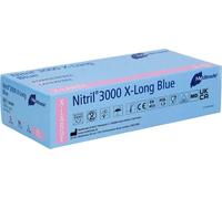Meditrade® 1282XL Meditrade® unisexe Gants jetables Nitril® x-long bleu taille XL, 100 pcs.
