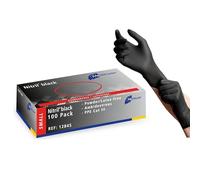 meditrade 1284s Gants d'examen, noir (Lot de 10)