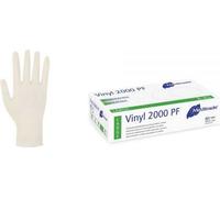 Meditrade 1251L Vinyl 2000 Lot de 100 gants en vinyle jetables et non poudrés Taille L