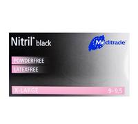meditrade 1284 x l Gants d'examen, noir (Lot de 10)