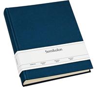 Medium Bound Album Photo En Lin, Bleu Marine, Medium.[G794]