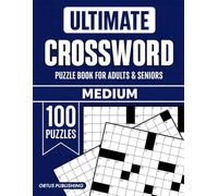 Medium Crossword Puzzle Books For Adults and Seniors: 100 Brain Memory Games Puzzles for Adult, Logic Word Find Activity for Elderly Women Men