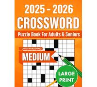 Medium Crossword Puzzle Books For Adults & Seniors: 100 Easy on the Eyes and Mind-Stimulating Challenges for Mental Relaxation and Eye Comfort
