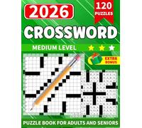 Medium-Difficulty Crossword Puzzle Books For Adults And Seniors with 120 puzzle: Enjoyable puzzles that will help you focus and unwind are the ideal ... puzzle lovers. (Gifts for both women and men)