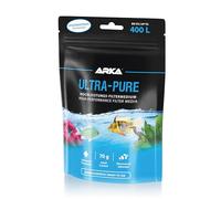 Medium filtrant pour Aquarium 100 ml/70 g - pour Eau Claire d'aquarium - Eau Douce et Eau de mer - Prêt à l'emploi dans Un Sac filtrant - Réduit Le jaunissement et la turbidité - ARKA Ultra-Pure