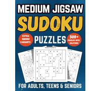 Medium Jigsaw Sudoku Puzzle Book: 500+ Logic-Boosting Puzzles for Adults with Killer, Diagonal, Even-Odd & Hyper Variants