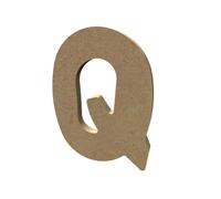 Médium - Lettre Q Bois - 8cm
