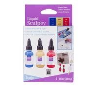 Medium Liquide - Polyform - Sculpey - 3 x 29 ml - Peinture Acrylique - Glaçage - Brillance