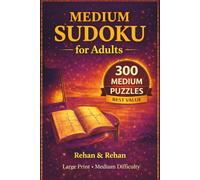 Medium Sudoku for Adults: 300 Medium Puzzles | Large Print | Value Edition