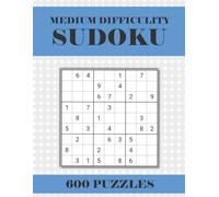 Medium Sudoku Puzzle Book for Adults: 600 Moderate Sudoku Puzzles with Solutions | Large Print 8.5 x 11