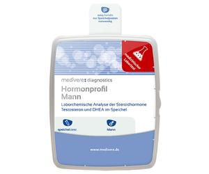 medivere Test hormonal pour homme - Analyse chimique en laboratoire des hormones stéroïdes testostérone et DHEA dans la salive