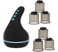 Medivon - Masseur Ventouse Électrique Chauffant Anti-Cellulite MV-ECLIPSE - 9 Niveaux Aspiration Thermothérapie 55°C - 6 Coupelles Corps Sans Fil pour Drainage Lymphatique et Raffermissement Peau