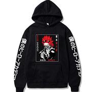 MEDM Kawaii Eijiro Kirishima Mon Héros Académie avec Hotte Anime Harajuku Streetwear Tops Comics Boku No Héros Unisexe Académie Swetshirts-style1||M