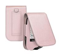 MEDMAX Étui de Protection pour Le Abbott Freestyle Libre 2 / Libre, Étui en cuir PU, Coque de Transport Léger Case avec Clip et Poignée pour Diabétiques (Or Rose)
