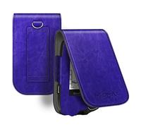 MEDMAX Étui de Protection pour Le Abbott Freestyle Libre 2 / Libre, Étui en Cuir PU, Coque de Transport Léger Case avec Clip et Poignée pour Diabétiques (Pourpre)