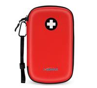 MEDMAX Sac à Médicaments Vide - Grand Trousse à Pharmacie Organisateur de médicaments Absorption des Chocs Coque Portable pour 3 EpiPen, Auvi Q, Spray Nasal, allergie Meds, L'asthme Inhaler