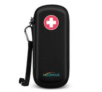 MEDMAX Sac à Médicaments Vide - Trousse à Pharmacie Organisateur de médicaments Absorption des Chocs Coque Portable pour 2 EpiPen, Auvi Q, Spray Nasal, allergie Meds, L'asthme Inhaler