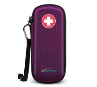 MEDMAX Sac à Médicaments Vide - Trousse à Pharmacie Organisateur de médicaments Absorption des chocs Coque Portable pour 2 EpiPen, Auvi Q, Spray Nasal, allergie Meds, L'asthme Inhaler