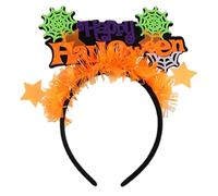 Mednkoku Accessoires de cheveux d'Halloween, bandeau d'Halloween, boucle de cheveux à araignée fluorescente, accessoires élastiques pour le cosplay et les photo