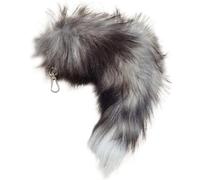 Mednkoku Tail Keychain Fox Tail 15,75 pouces Animal Tail Shaggy Faux Fur Tail Reniste Fox Tail Keychain Keychain Thérian Tourne pour sac à main
