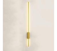 MEDPHZP Lanterne Murale d'intérieur à LED, Moderne et Simple, Lampe de Chevet, Mini Lampe d'astigmatisme, Tube Long en Aluminium, Applique Murale pour Chambre à Coucher, Salon, 3000 K, doré-60 cm