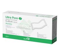 Medrull 25 x 9 cm Pansement stérile ULTRA PORE Pansement adhésif en tissu élastique non tissé - Pansements pour peau sensible - Taille du pansement 25 pièces