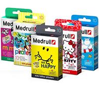 MEDRULL Pansements pour enfants - De jolis pansements colorés avec motif et modèle amusant - Doux pour la peau, étanches, stériles 2 x 10 Stück