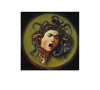 Medusa, 1597-1598 Poster par Caravaggio Art Peinture sur toile Décoration murale Cadeau Décoration d'intérieur moderne 50 x 50 cm
