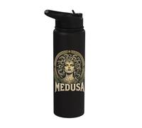 Medusa Greek Mythology Ancient Goddess Snake Legend Stainless Steel Insulated Water Bottle