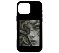 Medusa Greek Mythology Occult Scary Dark Grunge Art Coque pour iPhone 16 Pro Max