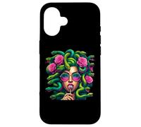 Medusa Hippie Psychedelic Snakes Greek Mythology Coque pour iPhone 16