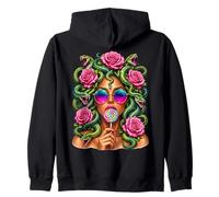 Medusa Lollipop Greek Mythology Goddess Roses Sweat à Capuche