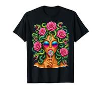 Medusa Lollipop Greek Mythology Goddess Roses T-Shirt