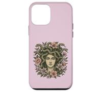 Medusa Mythologie Grecque Cheveux Serpent Jolies Fleurs Art Floral Art Coque pour iPhone 12 Mini