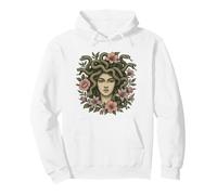 Medusa Mythologie Grecque Cheveux Serpent Jolies Fleurs Art Floral Art Sweat à Capuche