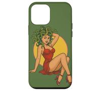 Medusa Pinup Gorgon Design Mythe rétro avec Touche ludique Coque pour iPhone 12 Mini