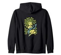 Medusa Pinup Gorgon Design Mythe rétro avec Touche ludique Sweat à Capuche