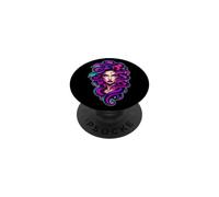 Medusa Serpent Gothique pour Femme Violet Rose PopSockets PopGrip Adhésif