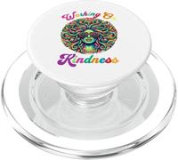 Medusa Working on Kindness Pun Sunglasses Greek Mythology PopSockets PopGrip pour MagSafe